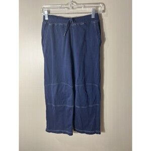 Girls Hanna Anderson Sweatpants Wide Leg Sz 140 US 10 Blue